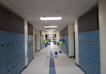 New Classroom Hallway, September 2020 